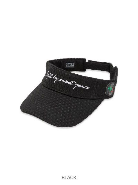 SY32 BY SWEET YEARS - 新品☆SY32 Golf ストレッチ6-PANEL DELTA CAP SY32 by SWEET YEARS GOLF - 6-PANEL DELTA CAP｜ブラック