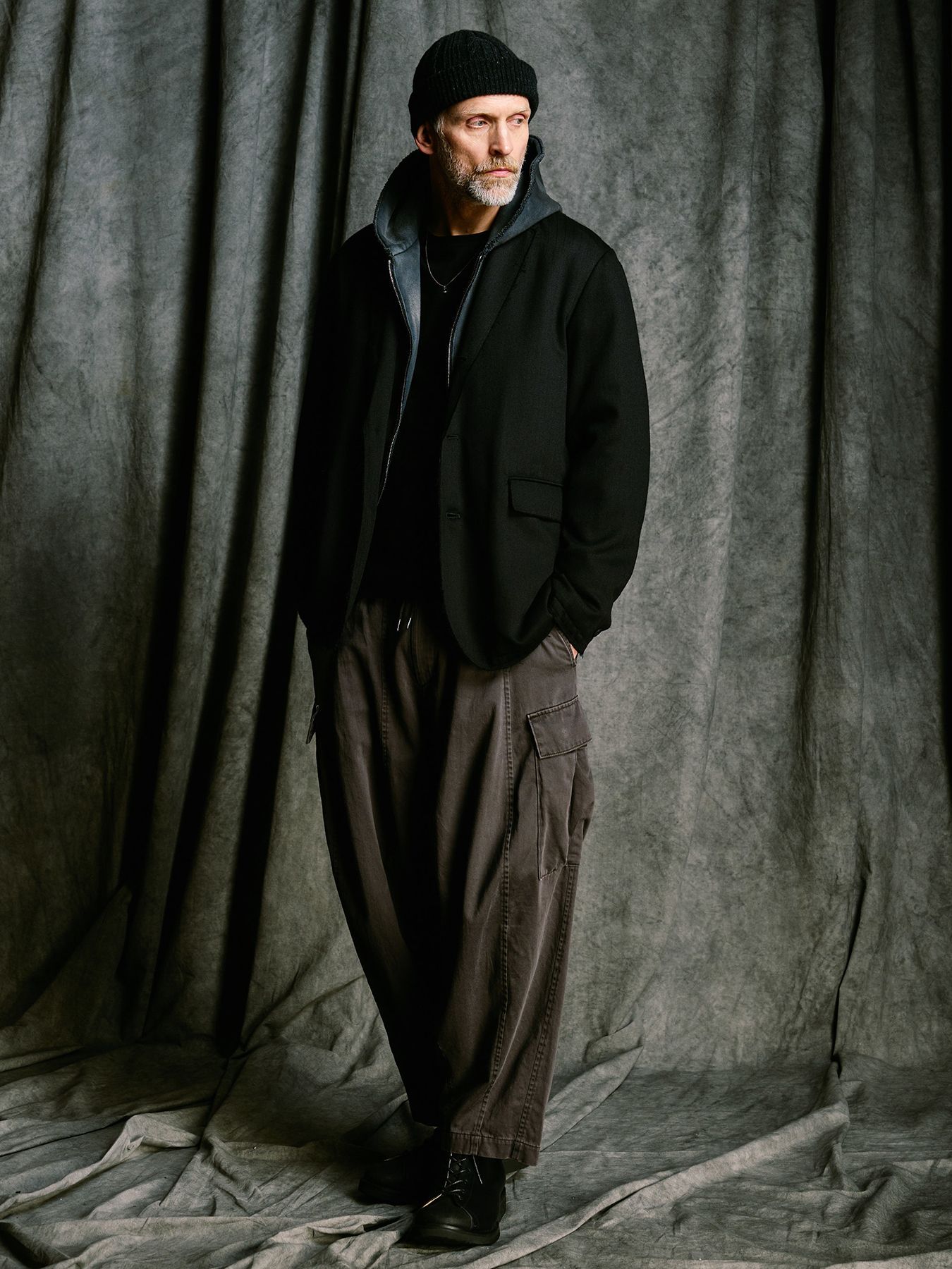 【予約品 4月19日(日) 18時締切】fade zip-up hoodie / フェード ジップアップ フーディー / フェードブラック