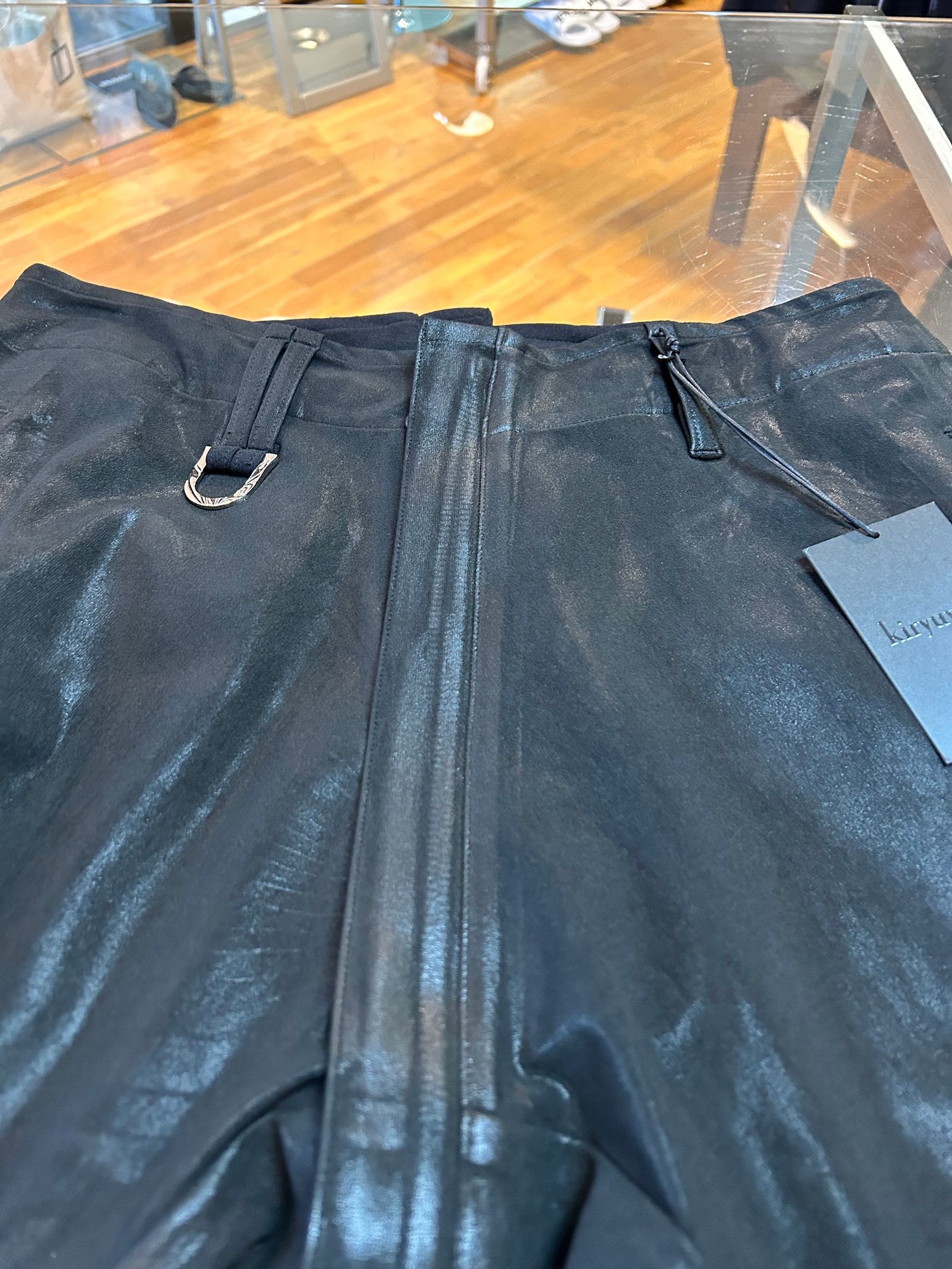 《予約品》 SaruelCargoPants / コーティングブラックカーゴパンツ / ブラック 【kiryuyrik】 10月以降入荷予定