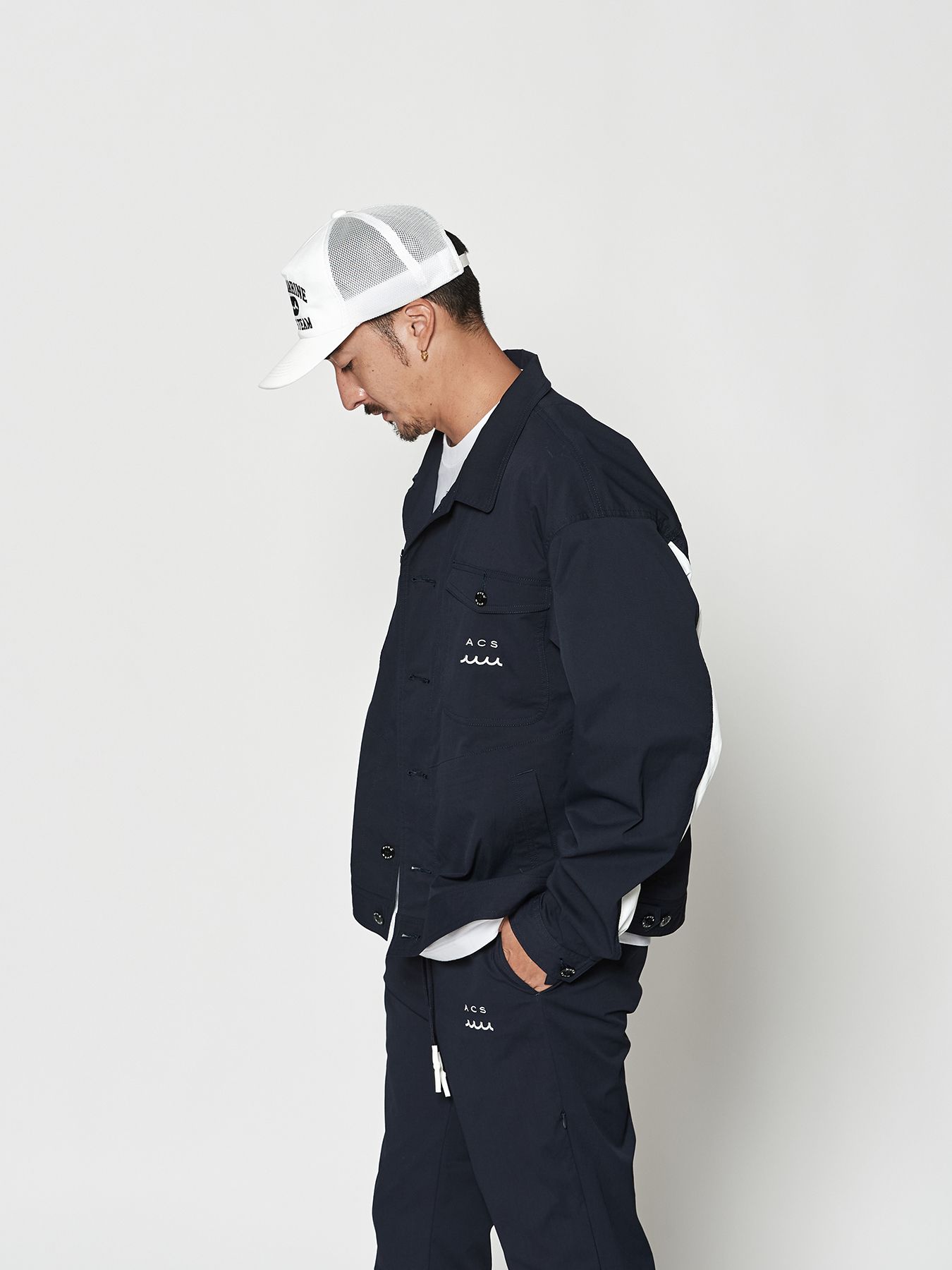 【予約品 10月9日(木) 締切】muta Trucker Jacket / トラッカージャケット / ネイビー【Acanthus × muta MARINE】