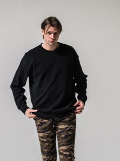 【予約品 11月16日(日) 締切】BLISTER TRAINER / ブリスターニット トレーナー  / ブラック