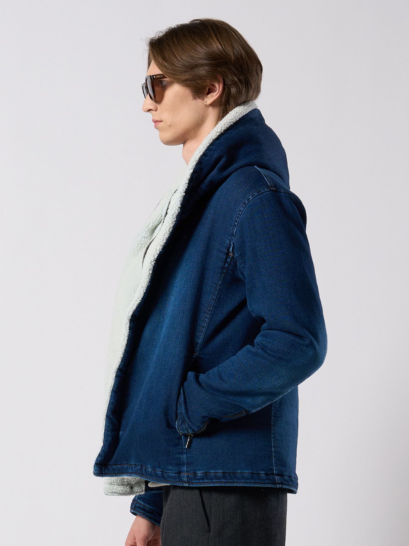 【予約品 4月19日(日) 18時締切】denim jersey hooded riders / デニムジャージー フーデッドライダース / インディゴユーズド