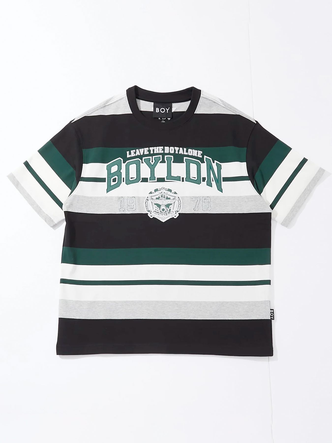 COLLEGE BORDER TEE / カレッジボーダーTシャツ / グリーン
