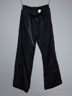 【予約品 5月18日(日) 締切】Line Wide Slacks / ラインワイドスラックス / ブラック&ブラックライン