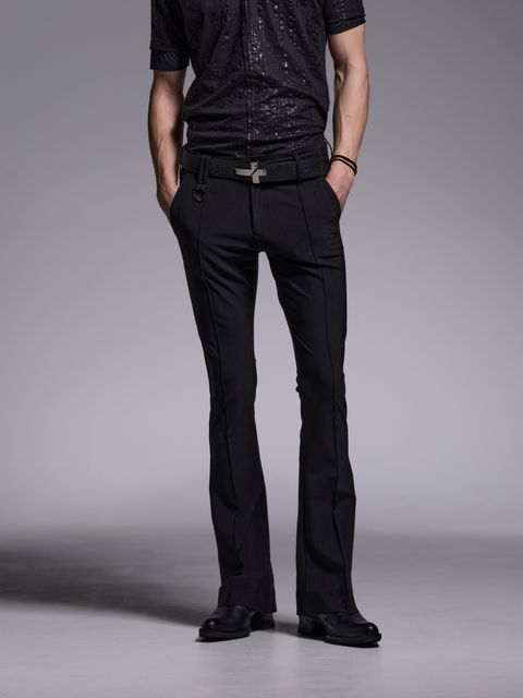 【予約品 1月4日(日) 締切】Flare Skinny Slacks / フレアスキニースラックス / ブラック