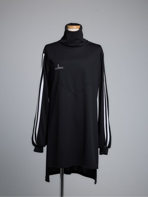 【予約品 5月18日(日) 締切】Line Mock Neck Pull Over / ラインモックネックプルオーバー / ブラック