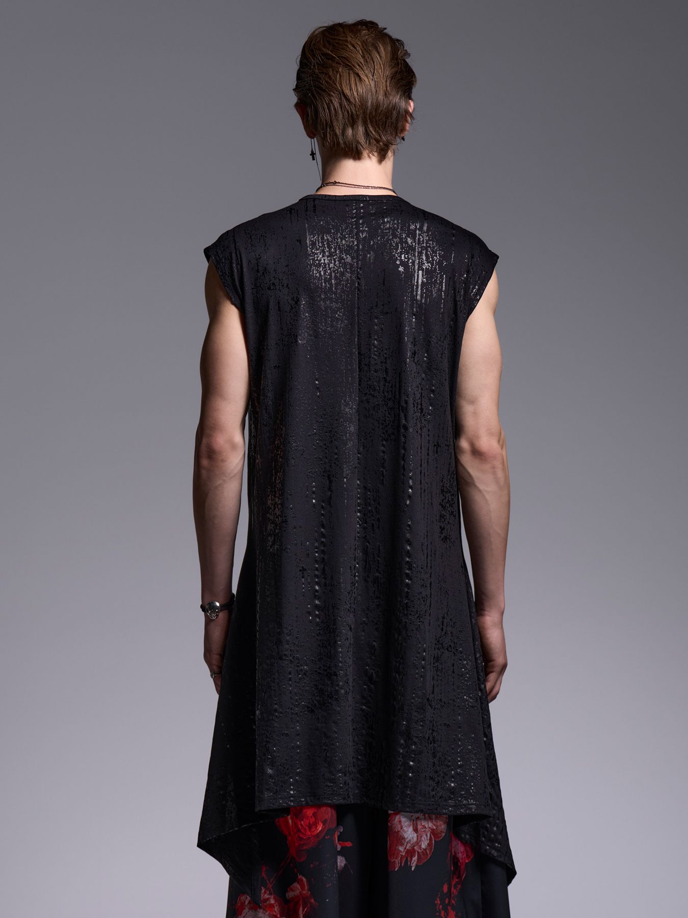 【予約品 1月4日(日) 締切】Flare Long Tank Top / フレアロングタンクトップ / ブラック