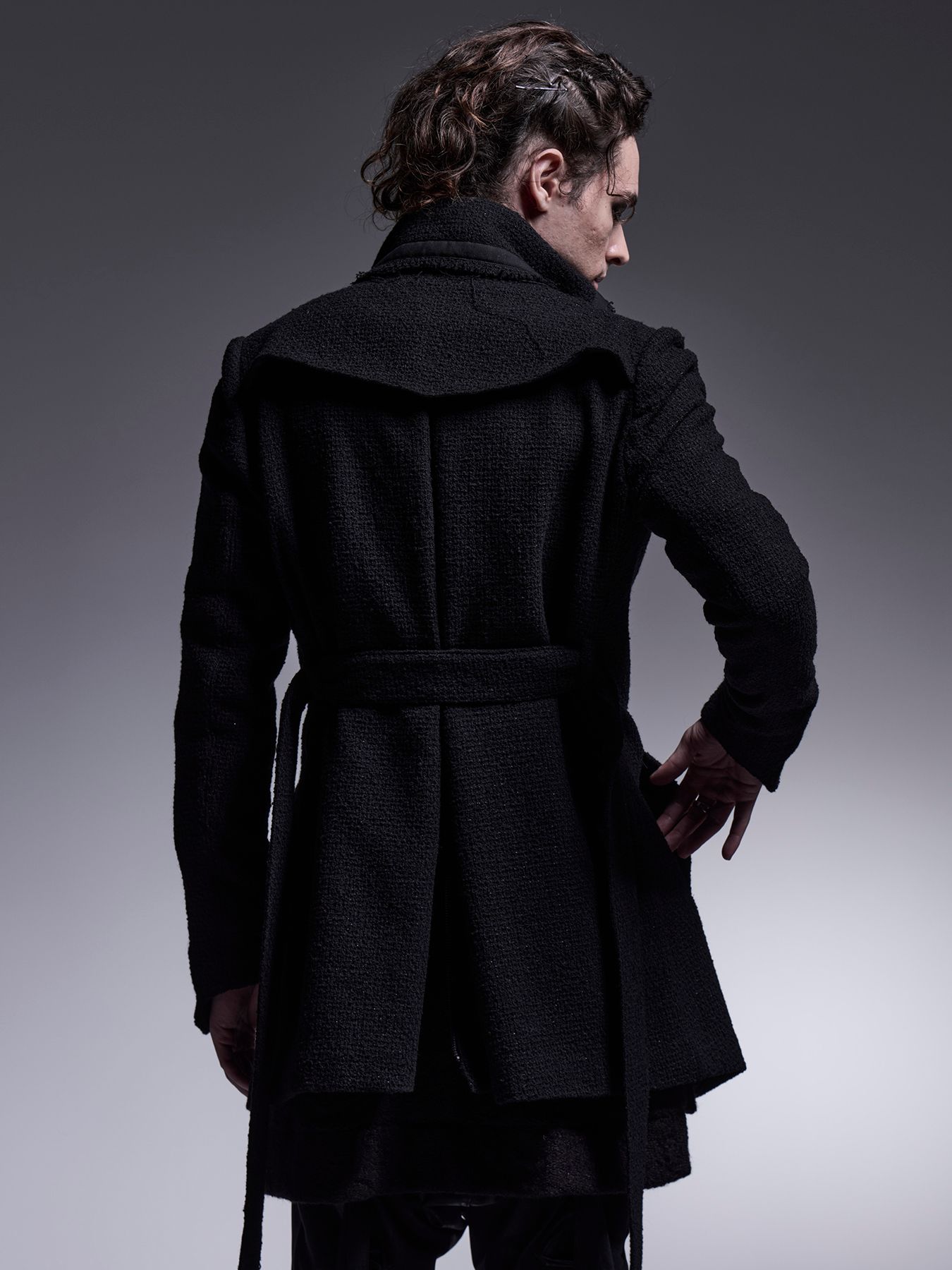 【予約品 】Cut Off Napoleon Jacket / カットオフナポレオンジャケット / ブラック