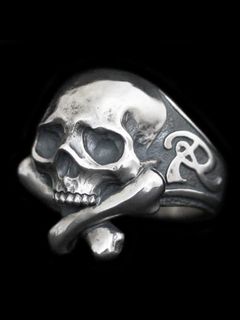 【受注生産品】 Cross Bone Skull Ring / スカルリング
