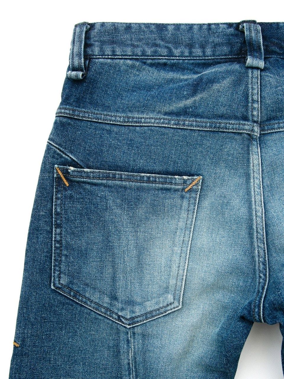 12.5oz Organic Cotton Stretch Denim Tight Straight Jeans / 12.5oz オーガニックコットン ストレッチデニム タイトストレート  / TIGHT JOE  / インディゴUSED