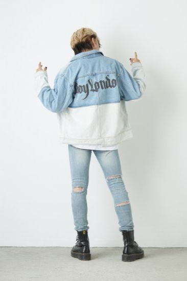SWITCHING DENIM JACKET/ ブルー 【BOY LONDON】