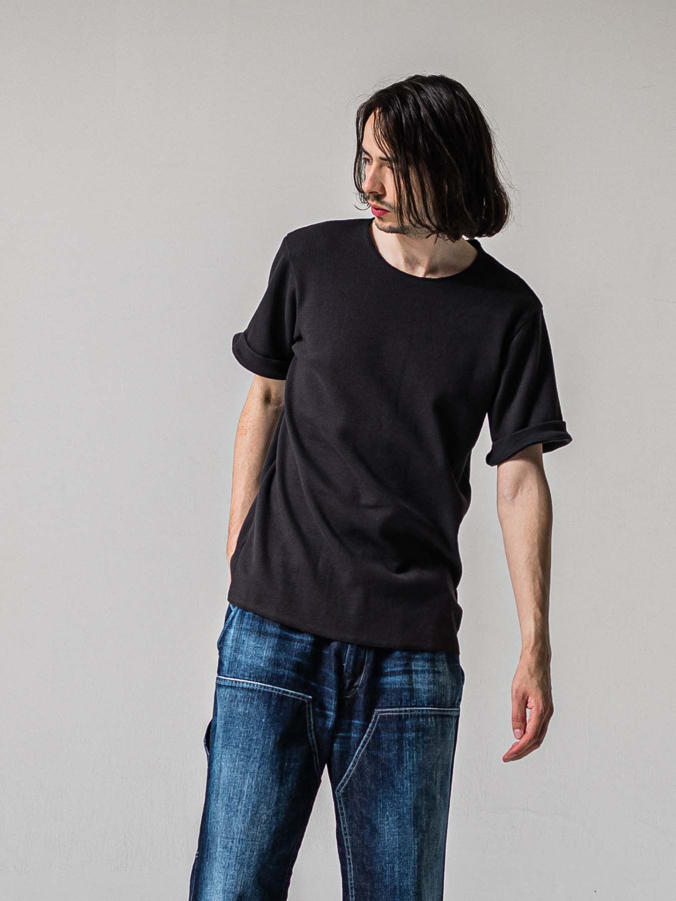 【予約品 11月16日(日) 締切】CUT OFF THERMAL T / カットオフサーマルTシャツ / チャコール