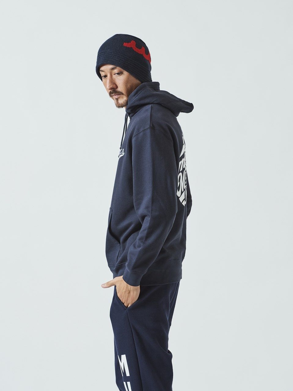 (予約品)  muta ohtadesigh×SToL Hooded Sweatshirt / スウェットパーカー / ネイビー 【Acanthus×muta】 9月上旬頃入荷予定