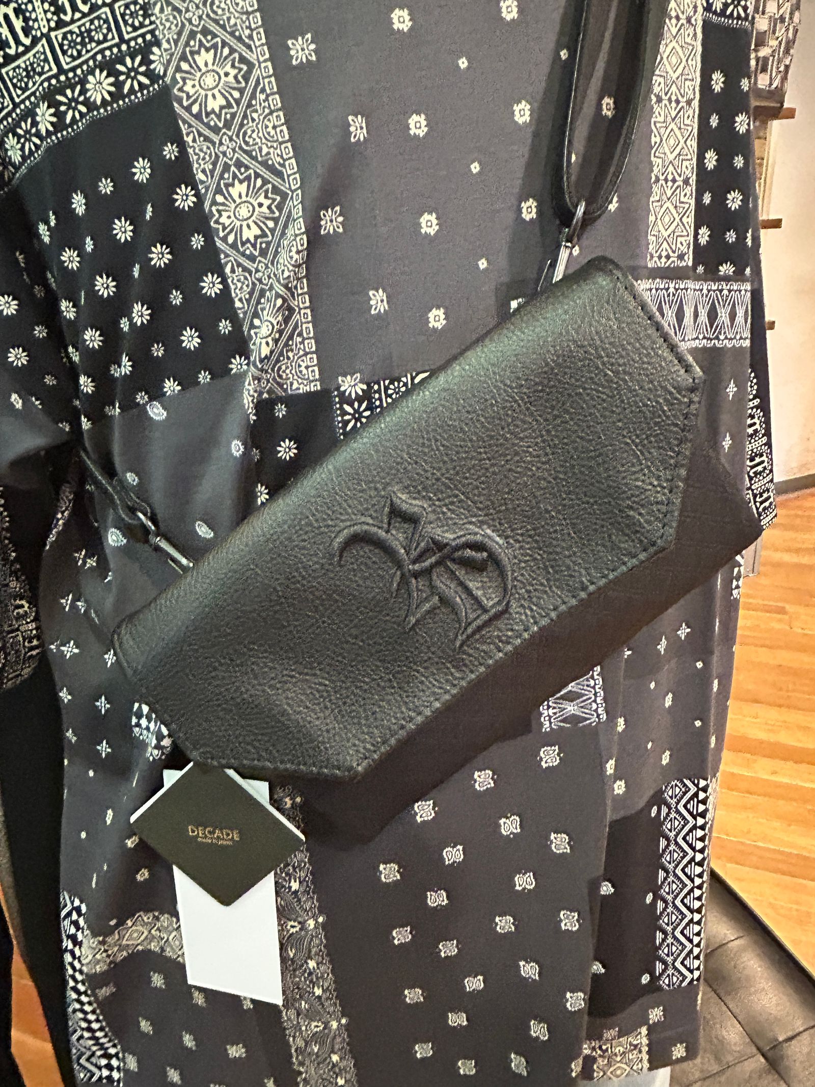 DECADEコラボ CLUTCH WALLETSHOULDER BAG / クラッチ ウォレットショルダーバッグ / ブラック