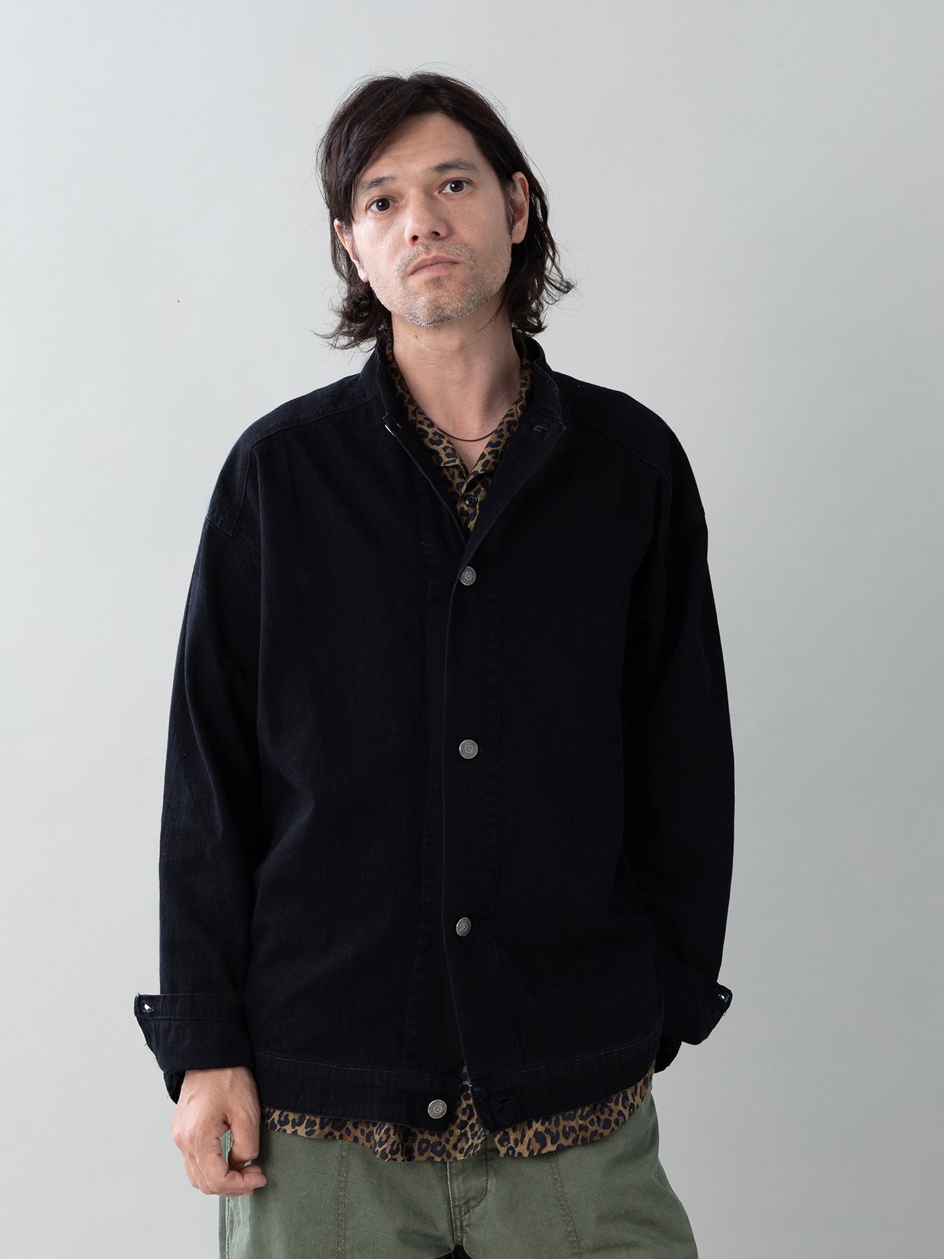 【予約品 5月27日(水) 締切】BOURGERON-DENIMJACKET / ライトオンスデニム シャツジャケット / ブラック