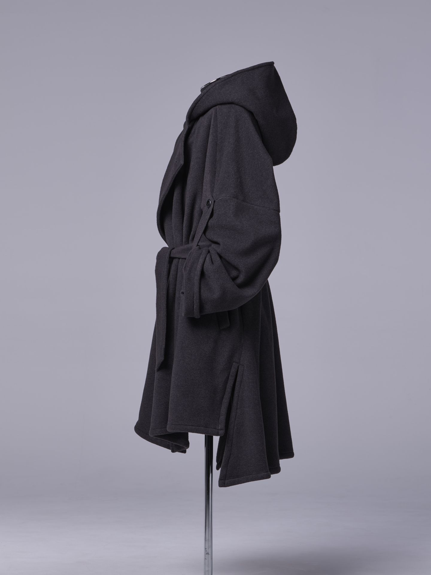 《予約品 》 HAORI / 厚地フリース / チャコールグレー