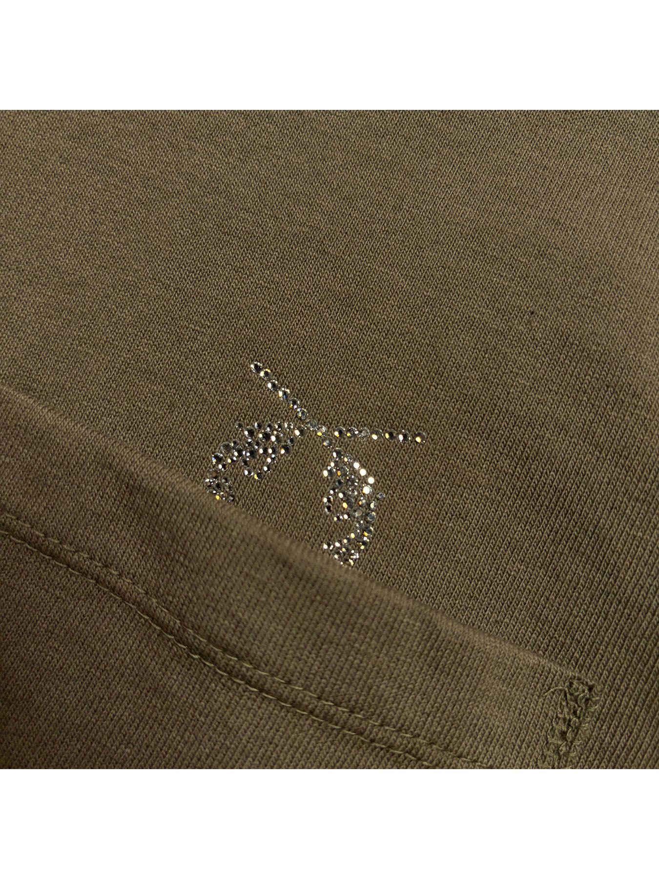 【予約品 3月9日(月) 18:00 締切】POCKET L/S T CRY / クリスタルクロスガン ポケット ミドルハイネックロンT / カーキ