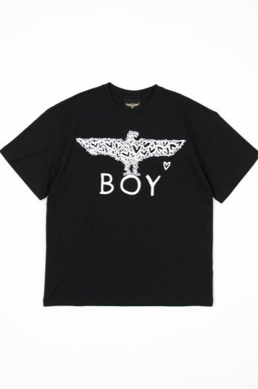 HEART EAGLE TEE/ ブラック 【BOY LONDON】