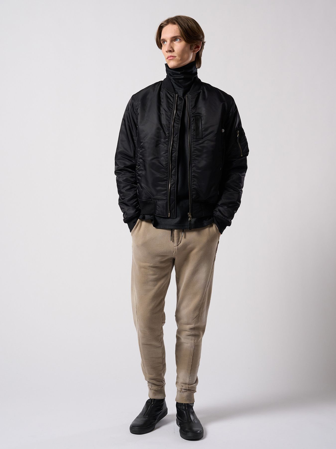 【予約品 4月19日(日) 18時締切】front zip bootie / ホースレザー フロントジップブーツ / ブラック