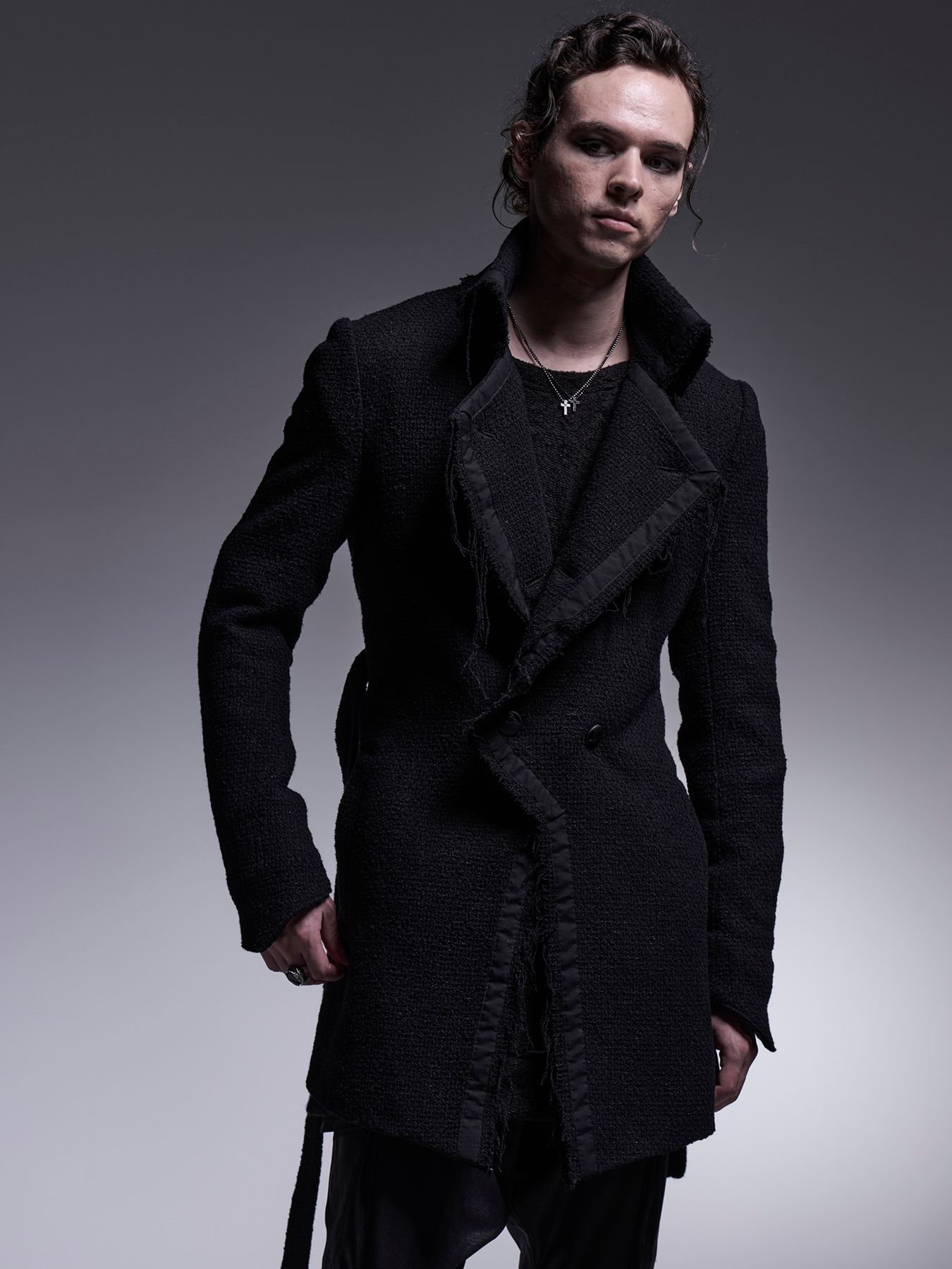 【予約品 】Cut Off Napoleon Jacket / カットオフナポレオンジャケット / ブラック