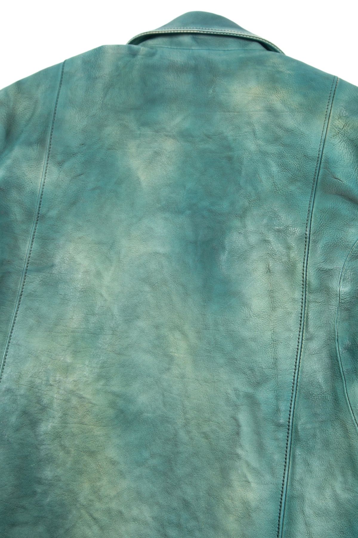 OVER ROAD Garment Burning Dyed Double Riders / BEER GREEN 【STRUM】