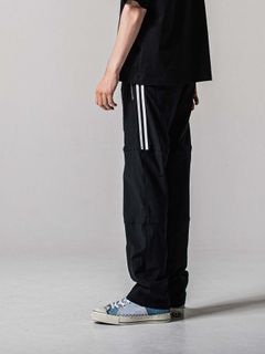 【予約品 11月16日(日) 締切】JONSON LINE WIDE PT / ジョンソン ライン ワイドパンツ / ブラック×ホワイト