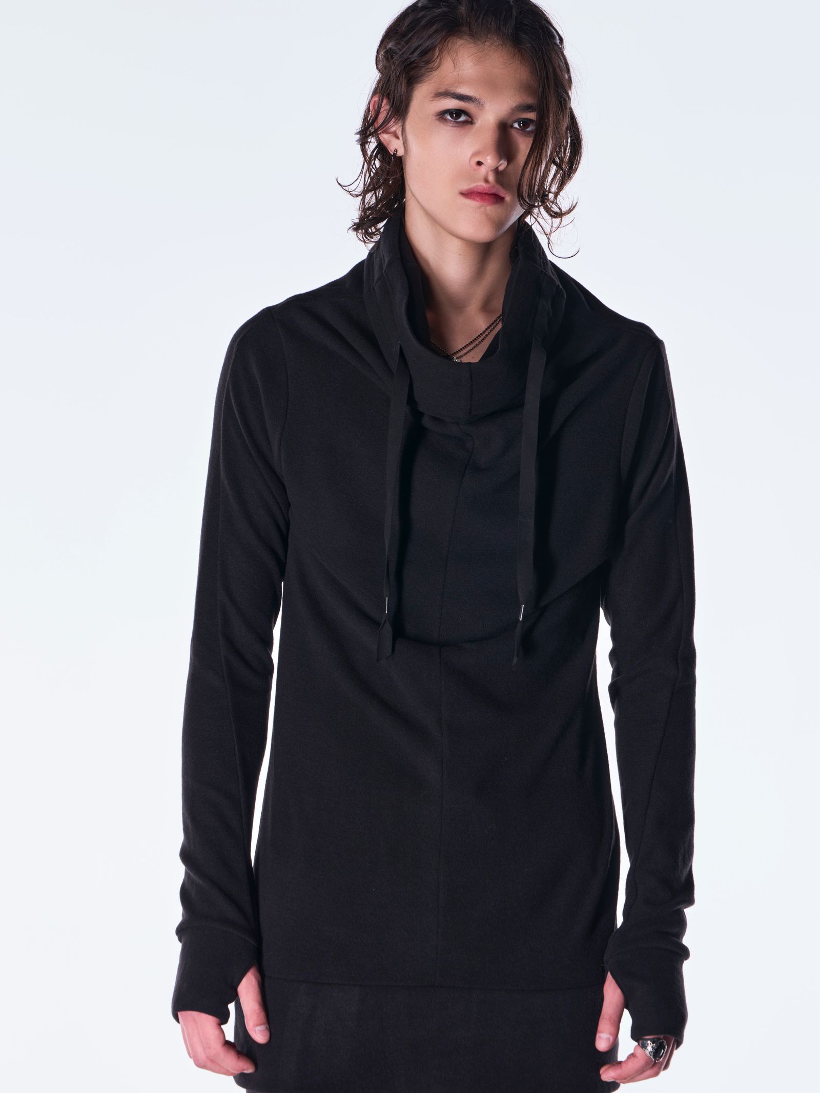 【予約品 6月29日(月) 締切】Heat Tech Jersey Loose Neck Pull Over / ルーズネック プルオーバー / ブラック