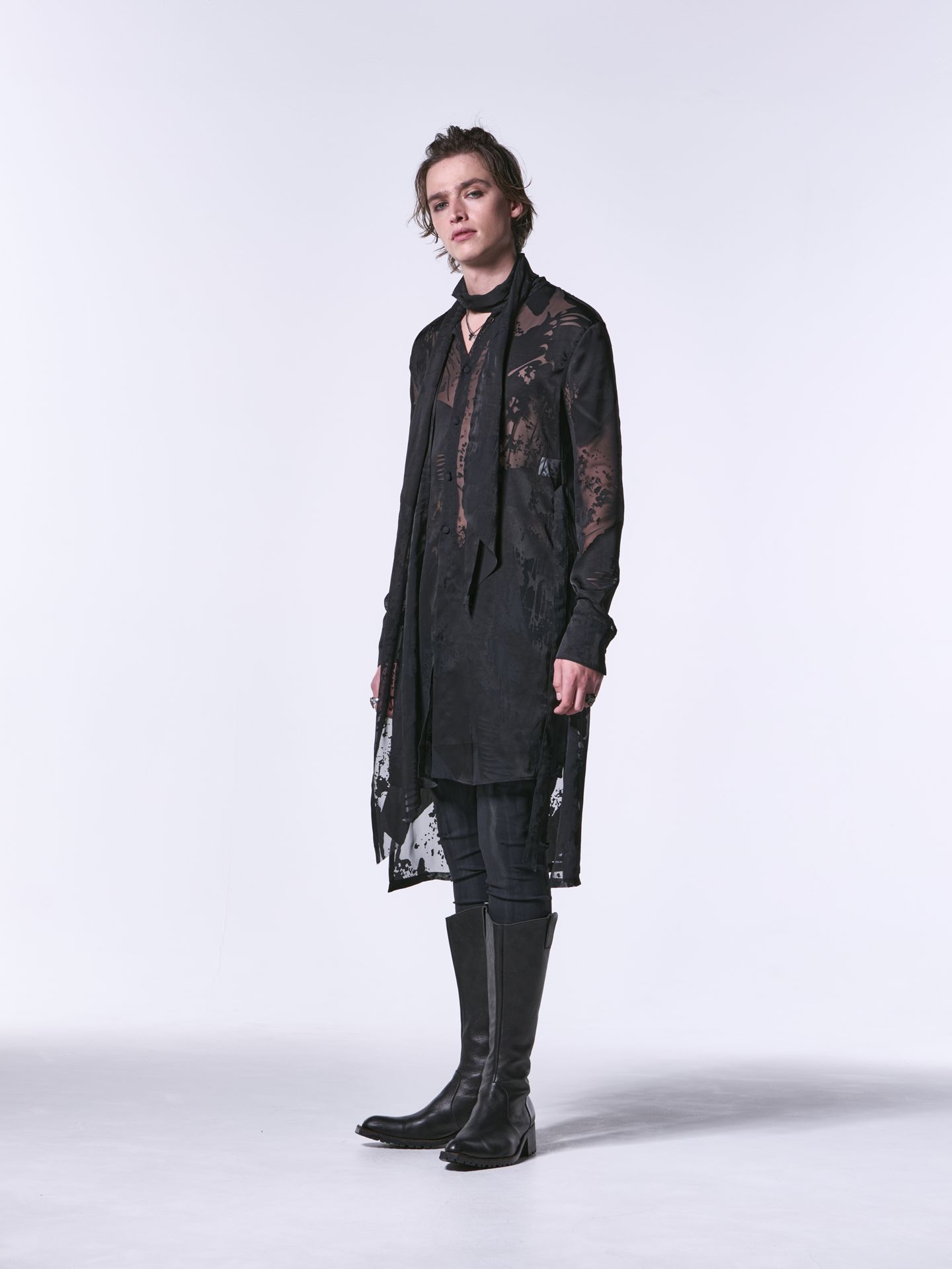 《予約品》 StoalShirt / ストールシャツ / ブラック