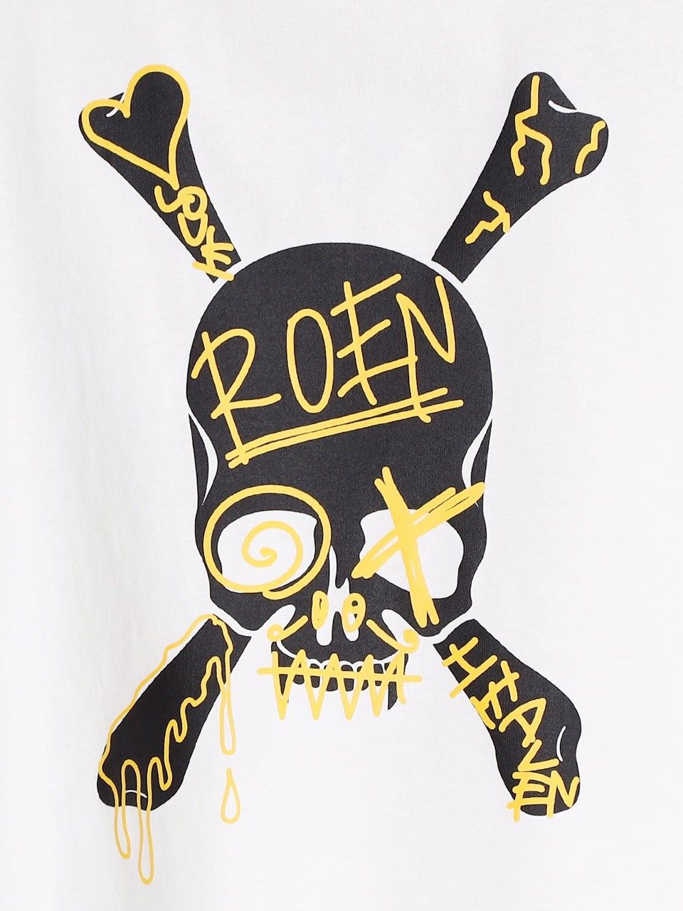 COLOR GRAPHIC T / 長袖Tシャツ / ホワイト 【Roen】