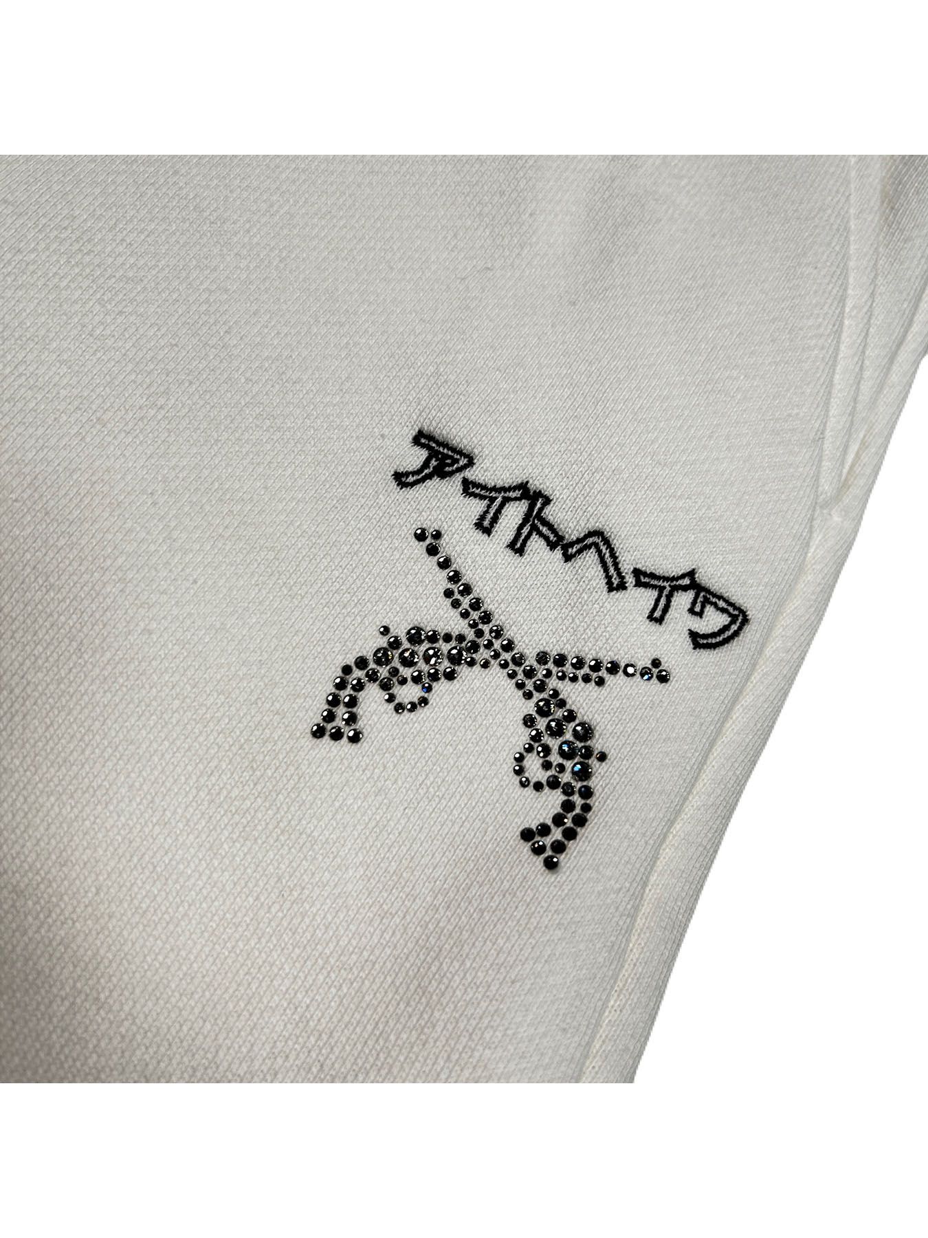 【予約品 8月10日(日) 締切 】アイトヘイワ SWEAT PANTS / アイトヘイワ スウェットパンツ / 刺繍 クリスタル オフホワイト