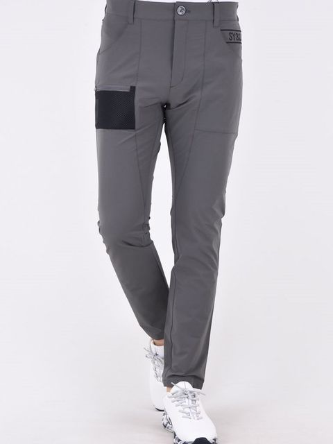 BIG EMB STRETCH PANTS / チャコールグレーSY32GOLF 【SY32 by SWEET YEARS】GOLF