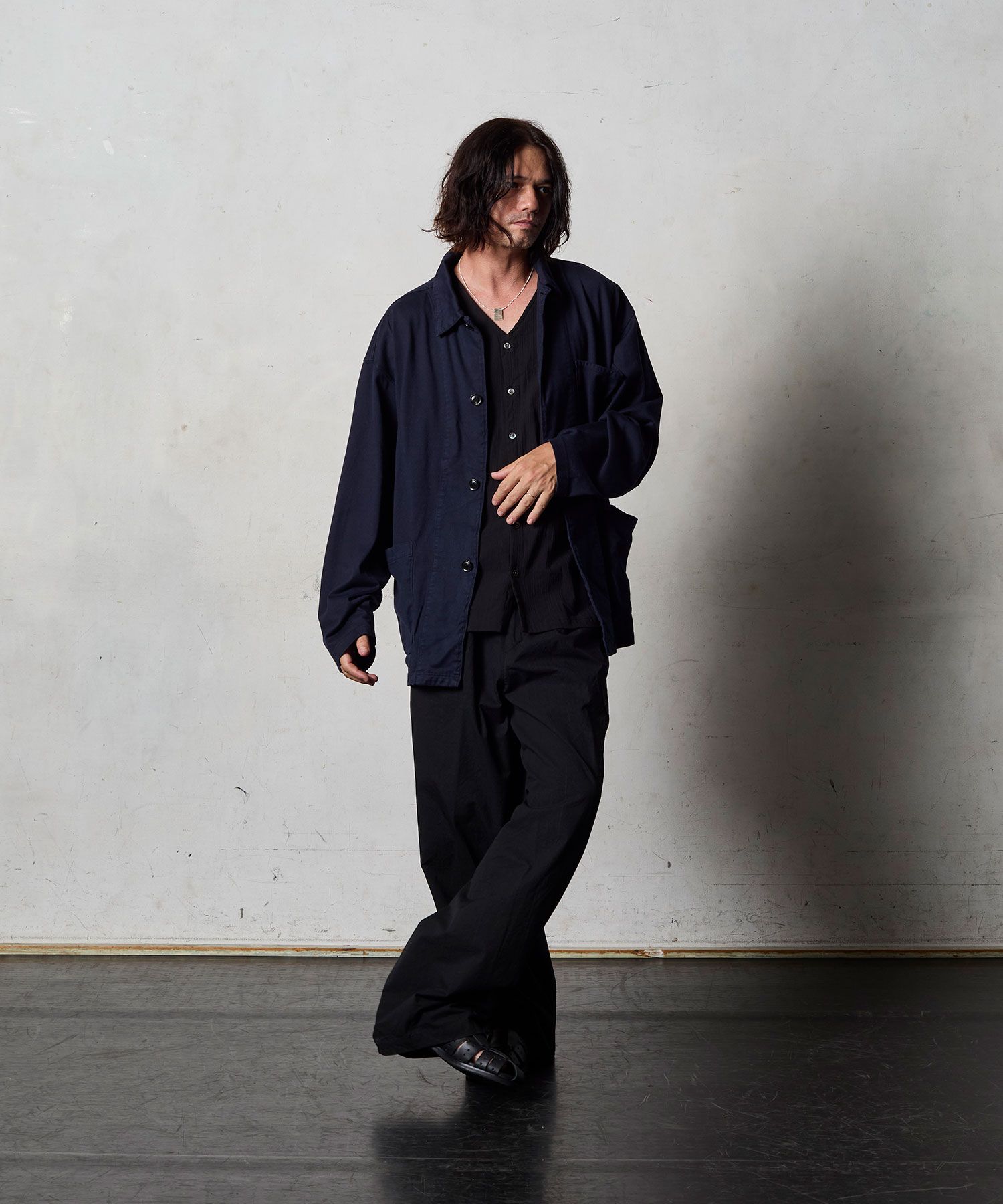 【予約品10月20日(日）締め】 BLUETEE / カバーオール / ネイビー