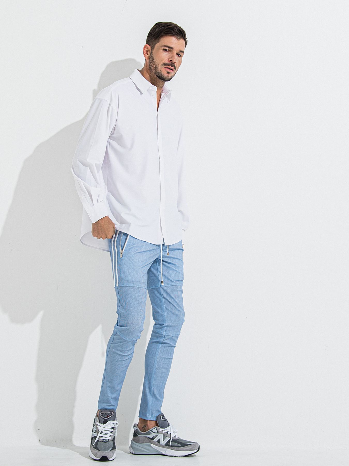 【予約品 】Johnson LINE PT / ジョンソンラインパンツ / チェックサックス