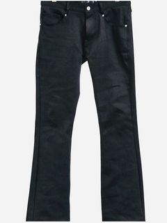boot cut denim pants / ハイブリッドストレッチデニム ブーツカットパンツ / ブラック