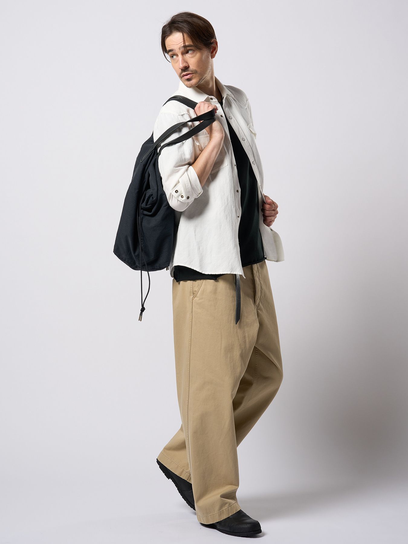 【予約品 9月23日(火) 締切】combination slip-on shoes / コンビネーション スリッポンシューズ / ブラック