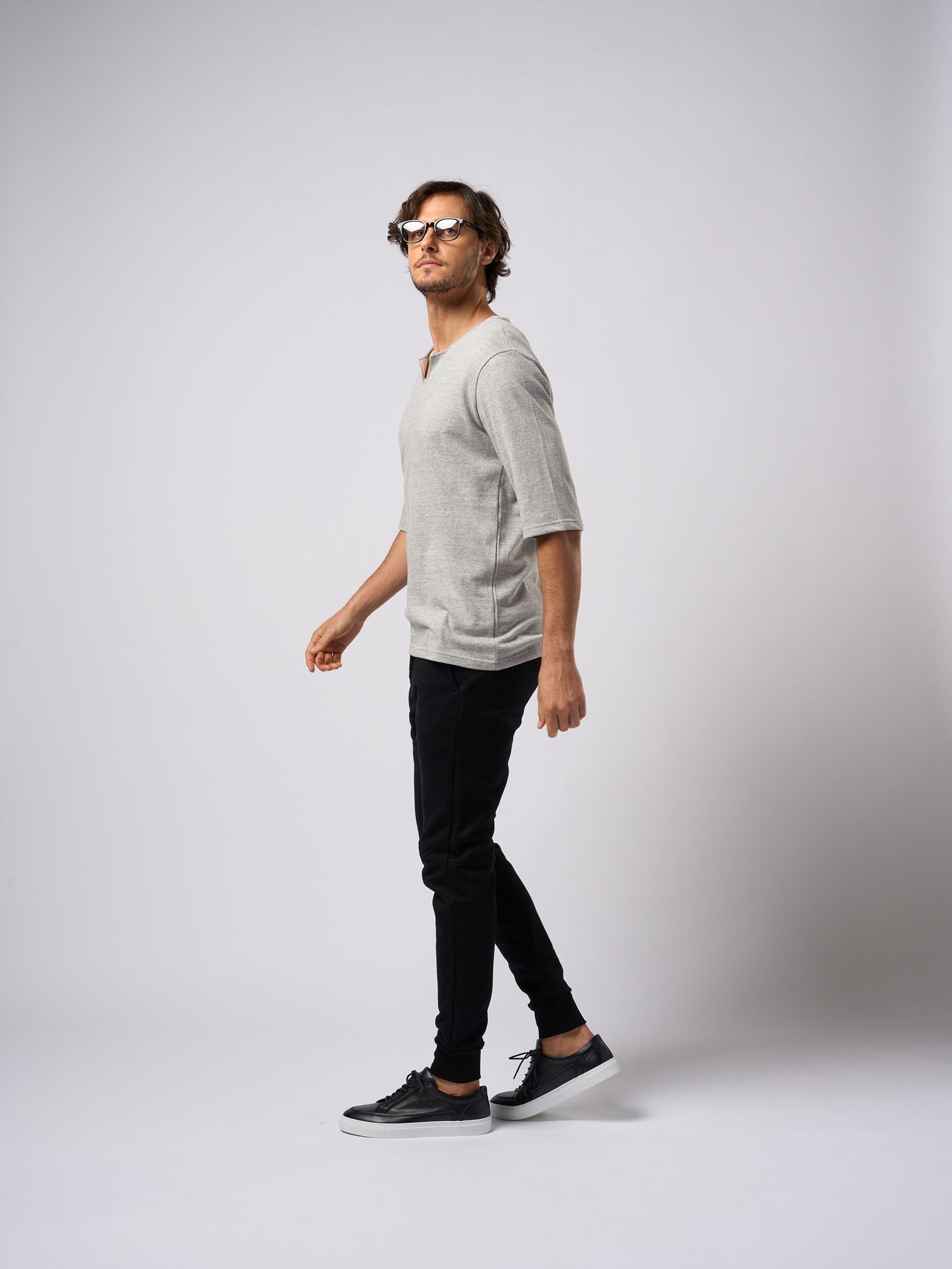 【予約品9月19日 10時締め】 basic rib sweat pants / スウェットパンツ / ブラック
