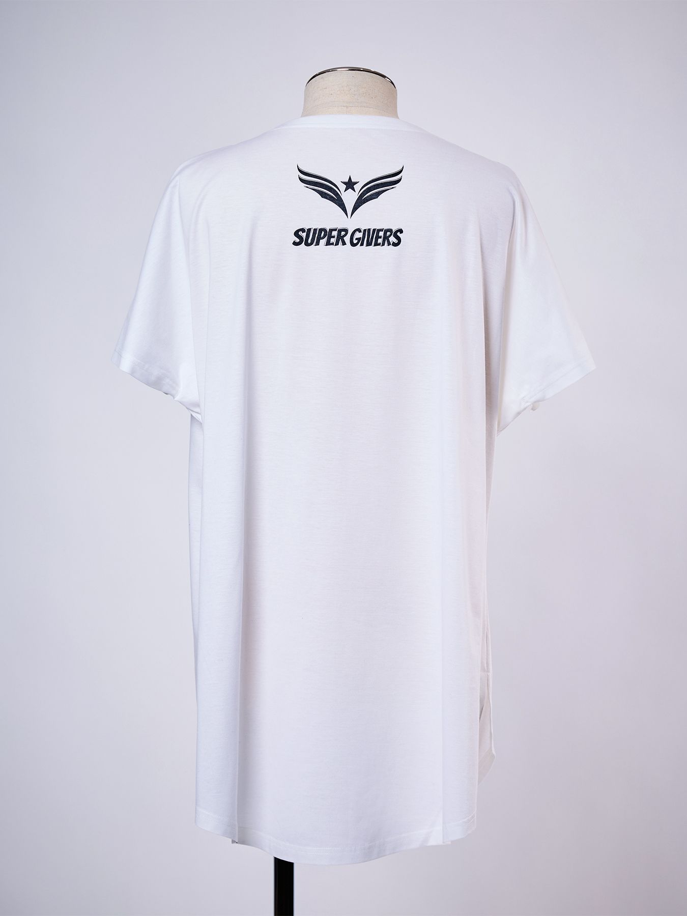 【予約品 10月26日(月) 締切】《犬猫保護活動チャリティー企画》Organic Cotton French Sleeve T / オーガニックコットン フレンチスリーブ Tシャツ / ホワイト