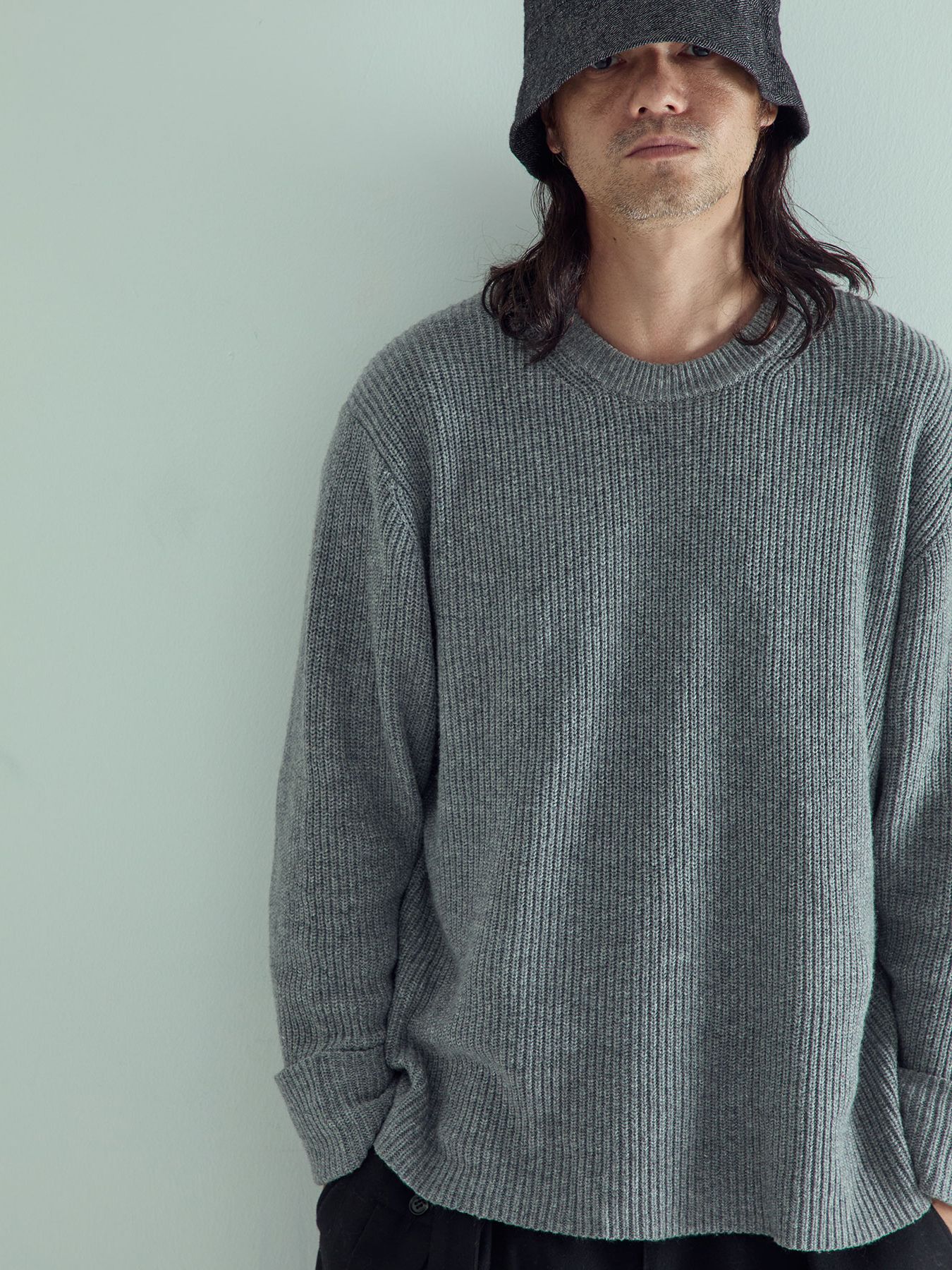 【予約品 】FORMKNIT / ニット / 杢グレー