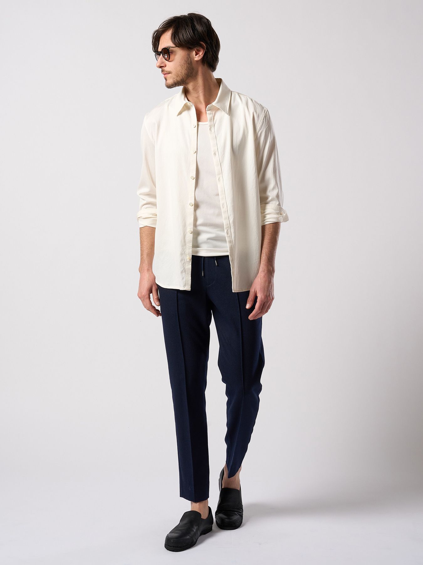 【予約品 4月19日(日) 18時締切】cupuro fibril dress shirt / キュプラフィブリル ドレスシャツ / ホワイト