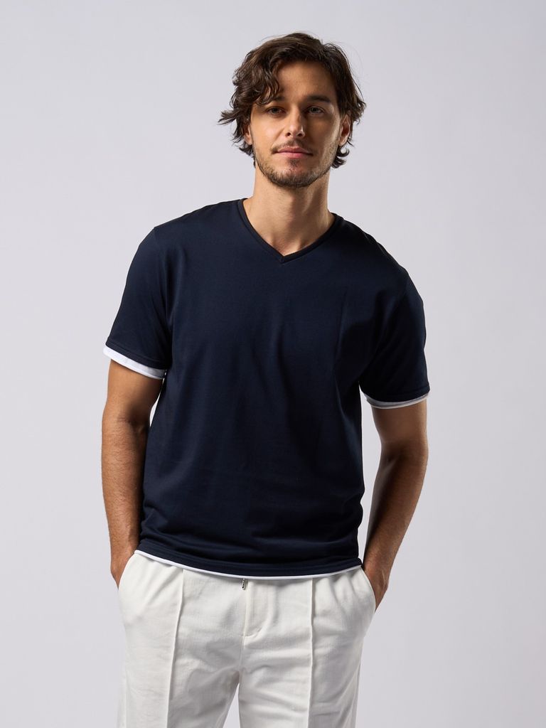 wjk - 【予約品9月19日 10時締め】 cool touch V-neck S/S / V