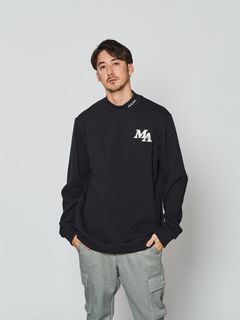 muta Mockneck Sweatshirt / スウェット / ブラック 【Acanthus×muta】