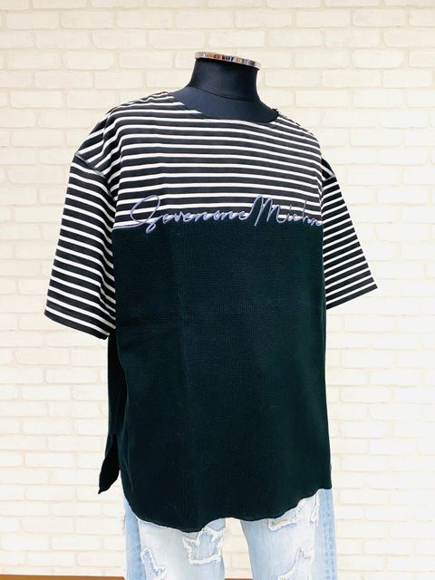 ドッキングボーダーTシャツ（BLACK）「71MICHAELミッシェル」