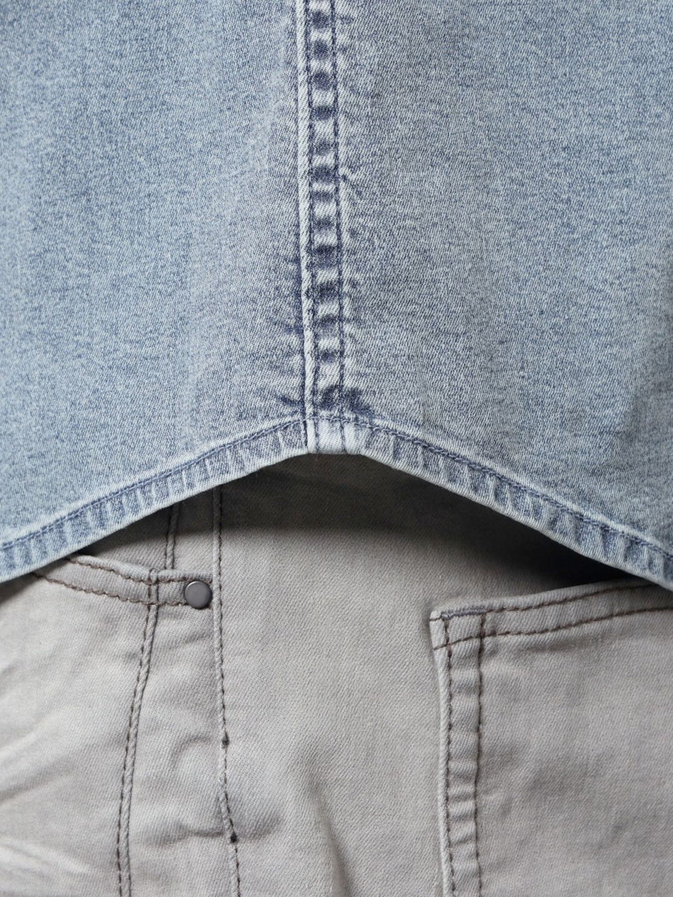 スーパーライトオンスデニムGジャン / ネイビー 【HIDEAWAYS NICOLE】