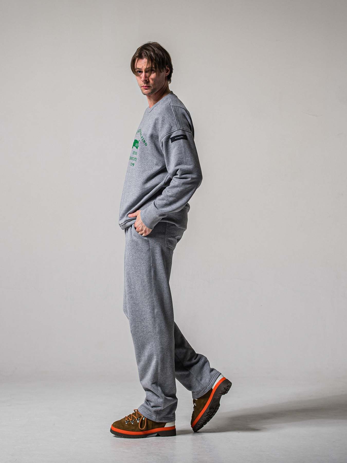 【予約品 11月16日(日) 締切】HF URAKE WIDE TUCK PANTS / 裏毛 セミワイドシルエット ワンタック イージーパンツ / グレー