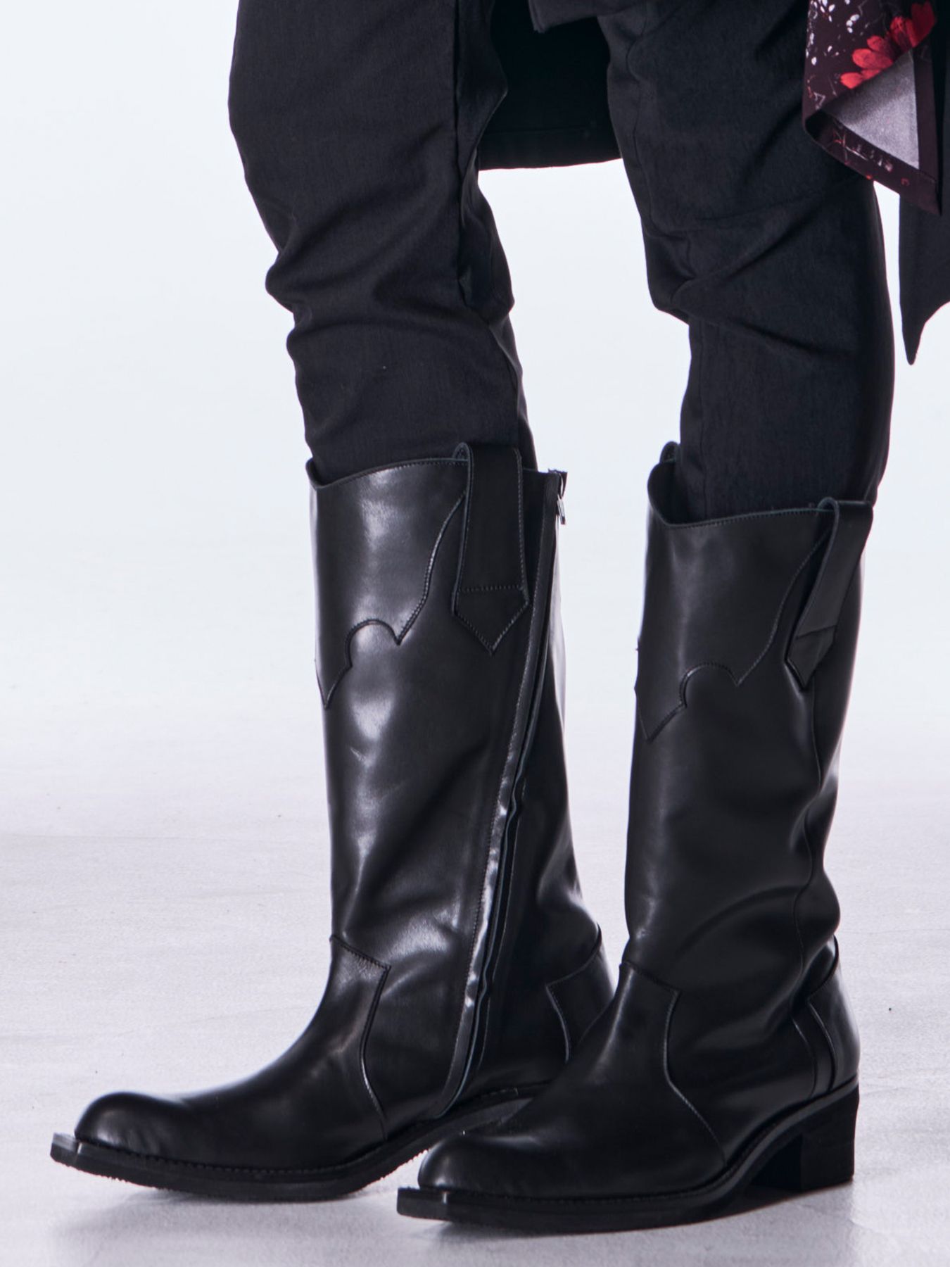 【予約品 6月29日(月) 締切】Cow Hide Western Boots / ウエスタンブーツ / ブラック