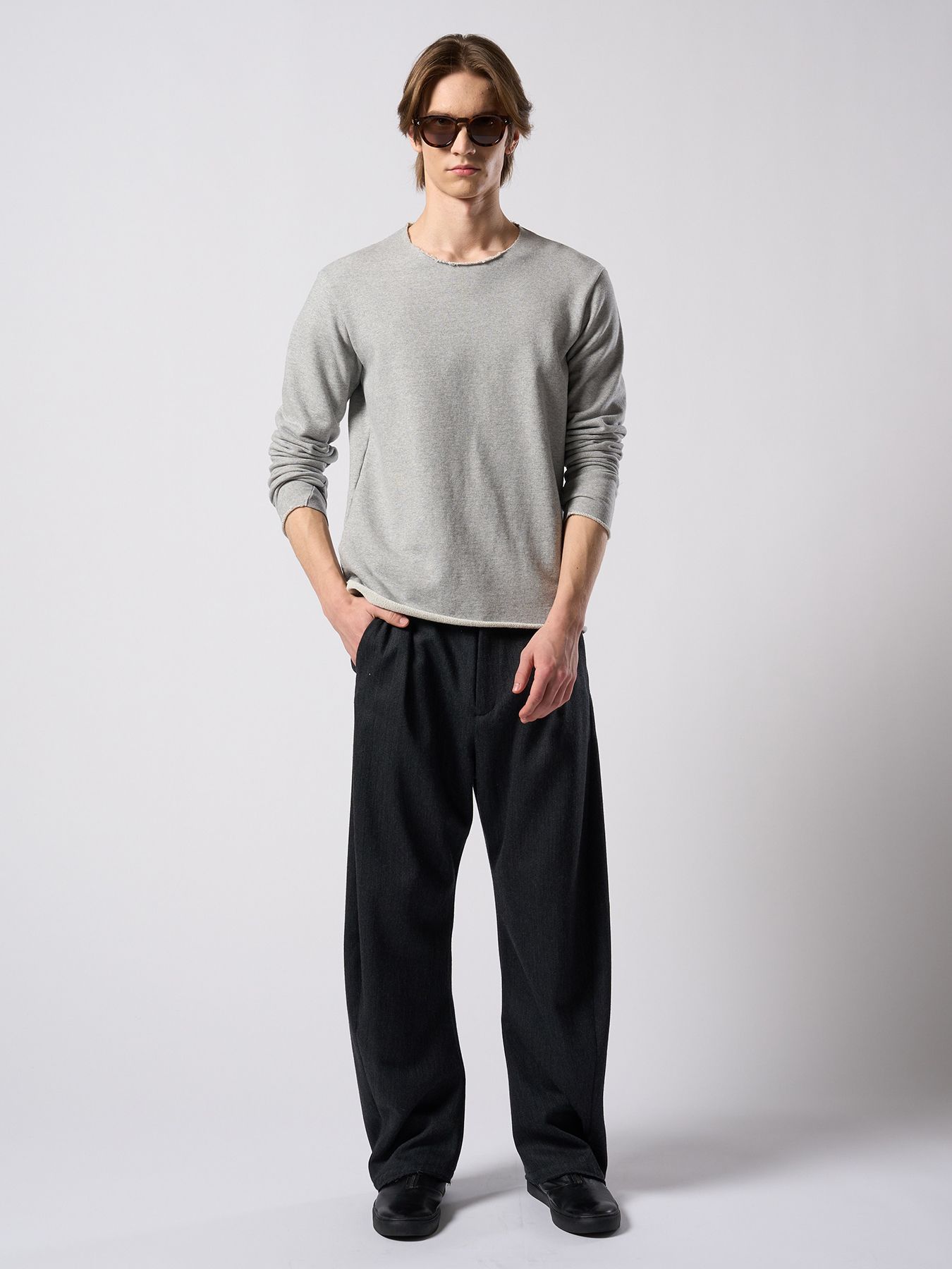 【予約品 4月19日(日) 18時締切】cut-off light sweatshirt / カットオフ ライト スウェットシャツ / トップグレー