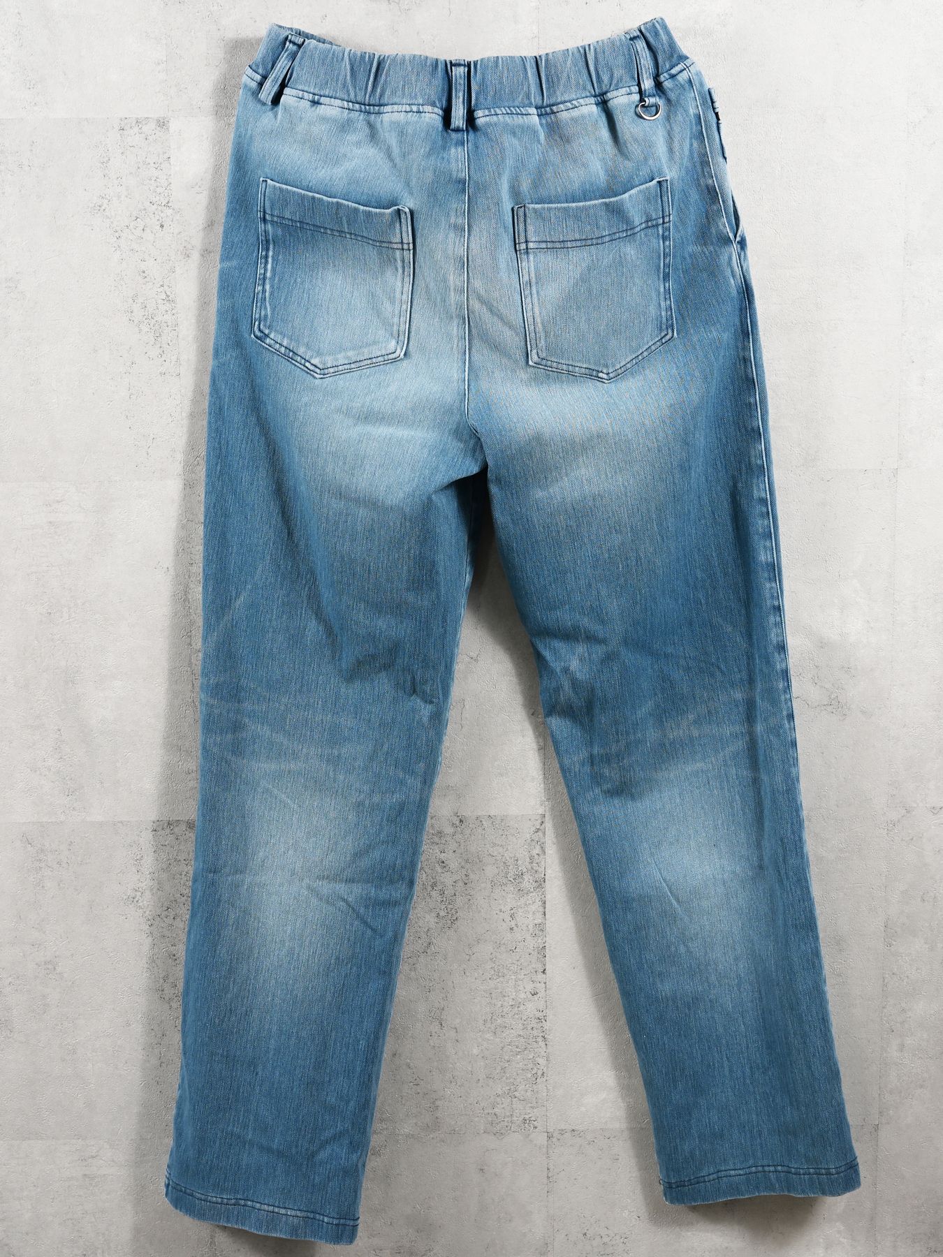 DENIM JERSEY WIDE PT / デニムジャージワイドパンツ / ライトインディゴ