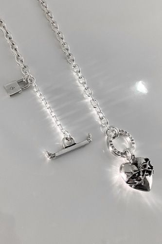 《受注生産》 HEART NECKLACE T-BAR ネックレス 【GOD SIZE】 注文から2～3週間後入荷予定