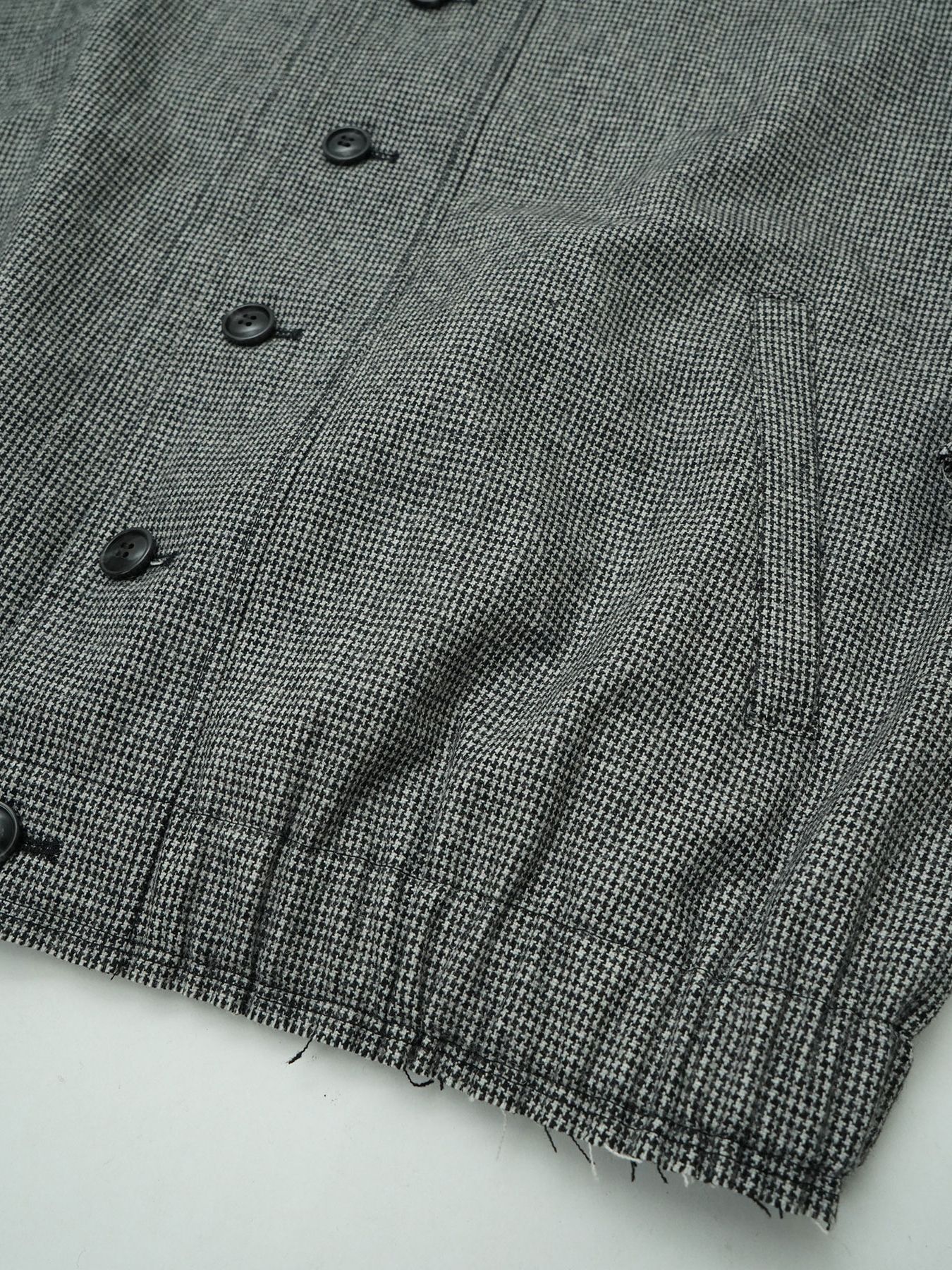 【予約品 】OVALB BLOUSON / ブルゾン / アイボリー×ブラック千鳥（小）