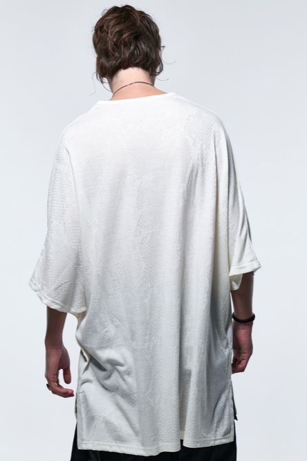 《予約品》 PythonJQDJersey DolmanHenryT-Shirt / ホワイト 【kiryuyrik】 2023年5月以降入荷予定